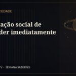 A obrigação social de responder imediatamente — Saturno Sociedade