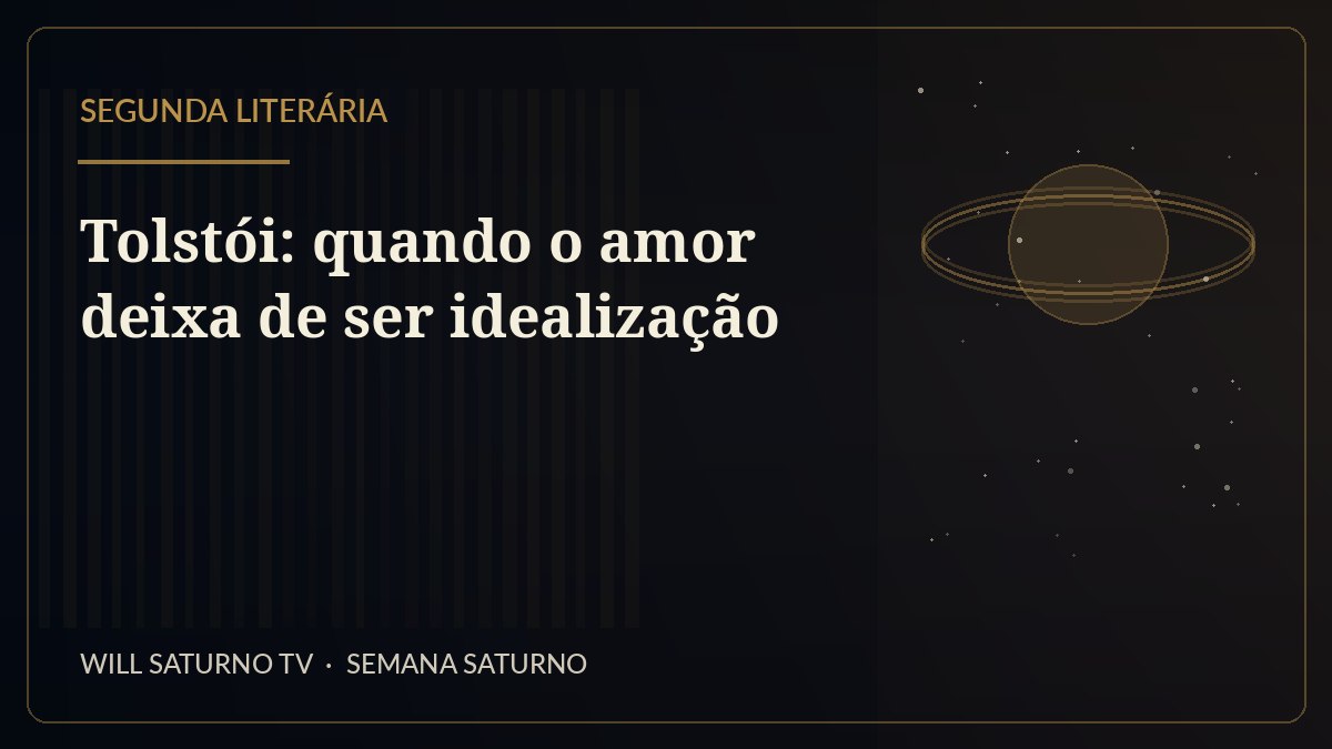 Tolstói: quando o amor deixa de ser idealização — Segunda Literária