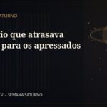 O relógio que atrasava apenas para os apressados — Contos de Saturno
