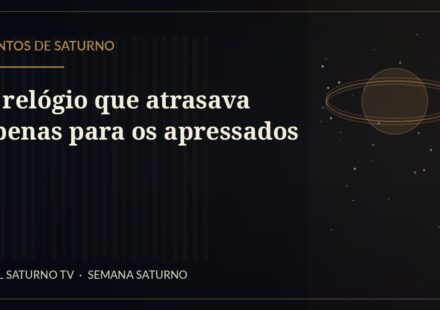 O relógio que atrasava apenas para os apressados — Contos de Saturno
